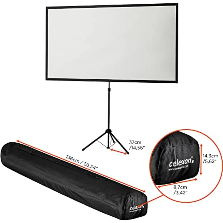 Celexon Stativleinwand Ultra-lightweight 199 x 112 cm – Bild 3