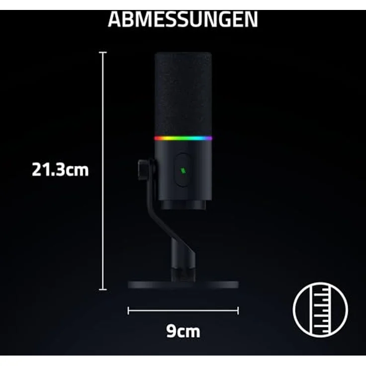 RAZER Seiren V3 Pro, Streaming-Mikrofon mit exzellenter Klangqualität, Schwarz – Bild 8