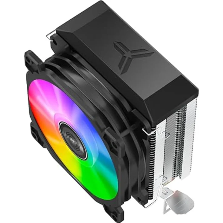 Jonsbo CR-1200E CPU-Kühler, RGB - 92mm, Schwarz-Silber – Bild 6