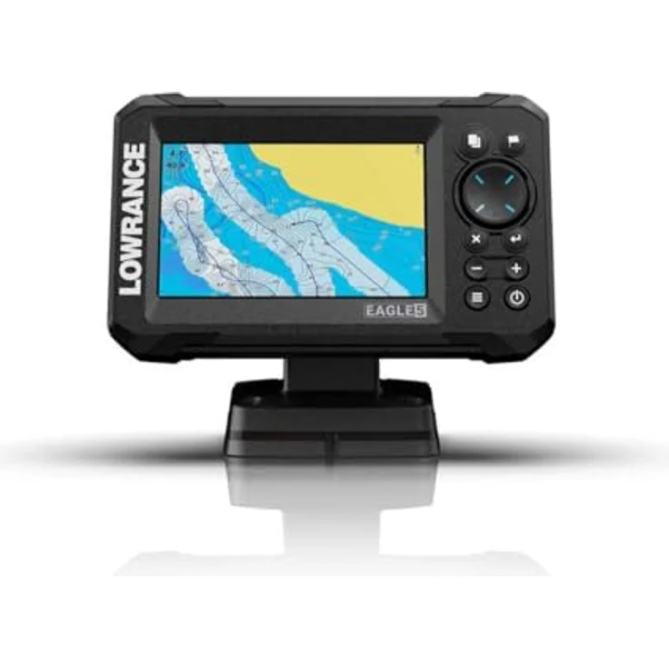 Lowrance Eagle 5´´ 50/200 HDI Plotter, GPS mit Hybrid Dual Imaging und 5 Zoll HD-Display, blau – Bild 2
