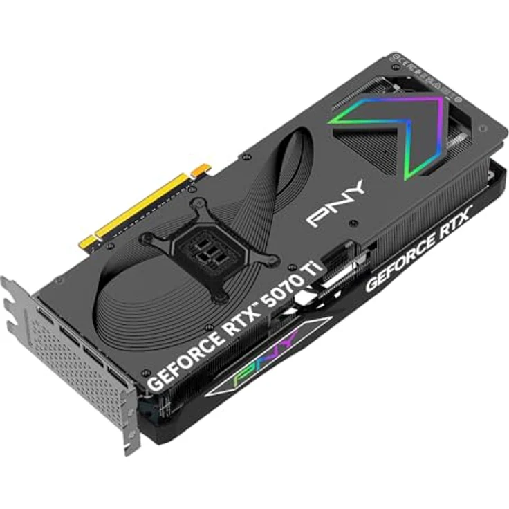 PNY GeForce RTX 5070 Ti, 16 GB Gaming Grafikkarte mit Triple Fan und ARGB Beleuchtung – Bild 13