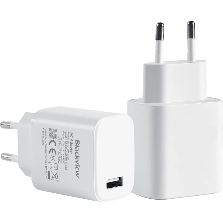 Blackview 18W Ladder Quick Charge Schnellladegerät Typ C, USB-A, kompatibel mit Blackview, Samsung, iPhone, iPad, HTC, Handy Ladegerät