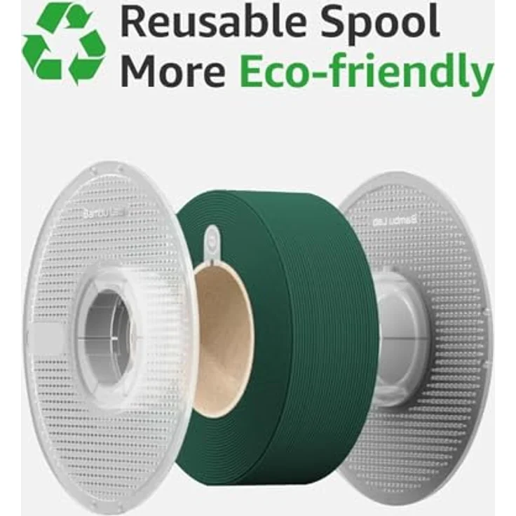 Bambu Lab A00-P2-1.75-1000-SPL PLA Basic Filament 1.75 mm, 1000 g, Indigo-Violett, mit RFID-Technologie, umweltfreundlicher, wiederverwendbarer Spule – Bild 5