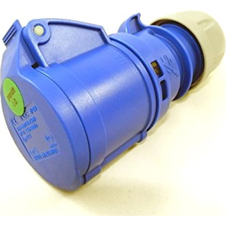 netbote24 PCE Schuko Vollgummi auf CEE Adapter TITANEX H07RN-F 3G1,5 3x1,5 50m, schwarzes Verlängerungskabel IP44 für Außenbereich & Industrie – Bild 3