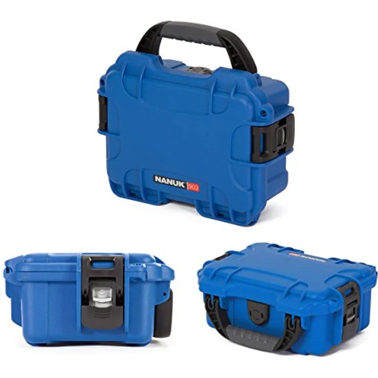 Nanuk 903 Wasserdichter Hartschalenkoffer Mit Plüschschaumeinlage - Blau – Bild 3