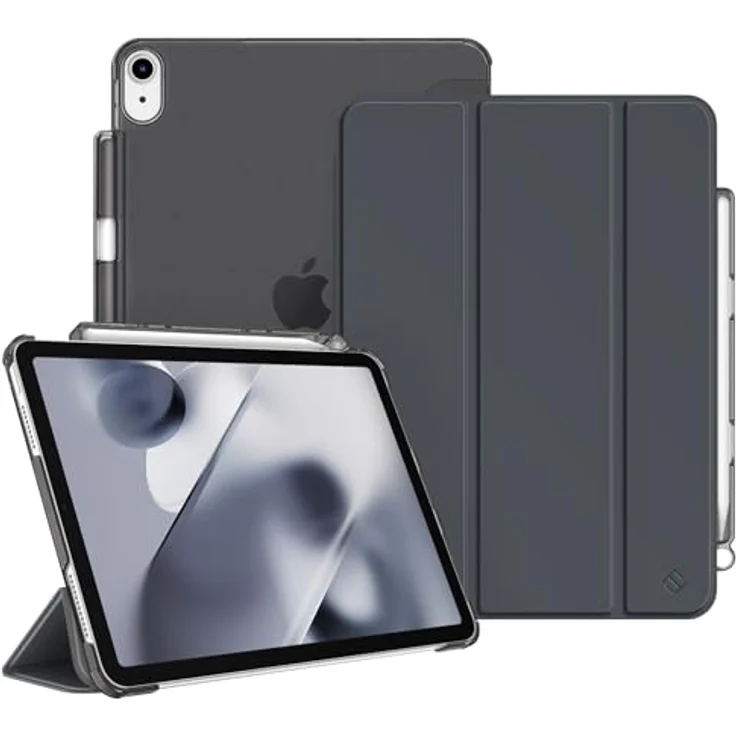 Fintie iPad Air 11 Zoll M2 Hülle, transparente Rückseite, Himmelgrau – Bild 1