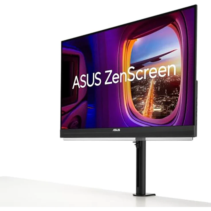 ASUS ZenScreen MB27ACF - 27 Zoll tragbarer USB Monitor - WQHD 2560x1440, USB Typ-C 70 Watt, HDMI, Autorotation, Kickstand, Adaptive-Sync - 100 Hz IPS Panel, 16:9, entspiegelt, Lautsprecher – Bild 4