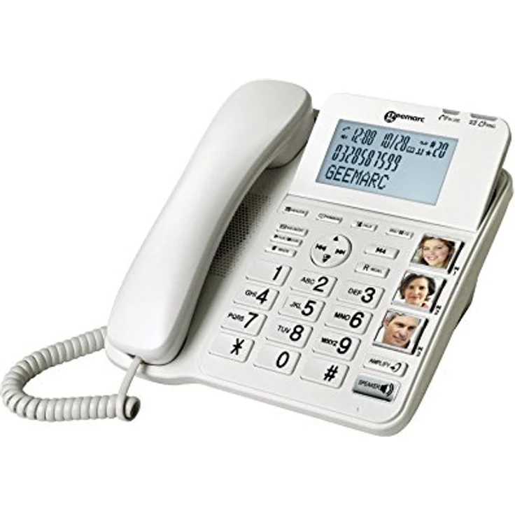 Geemarc AmpliDECT COMBI 295 Combo Seniorentelefon schnurgebunden (+Anrufbeantworter+ ) und Zusatz-Dect-Telefon - Deutsche Version – Bild 7