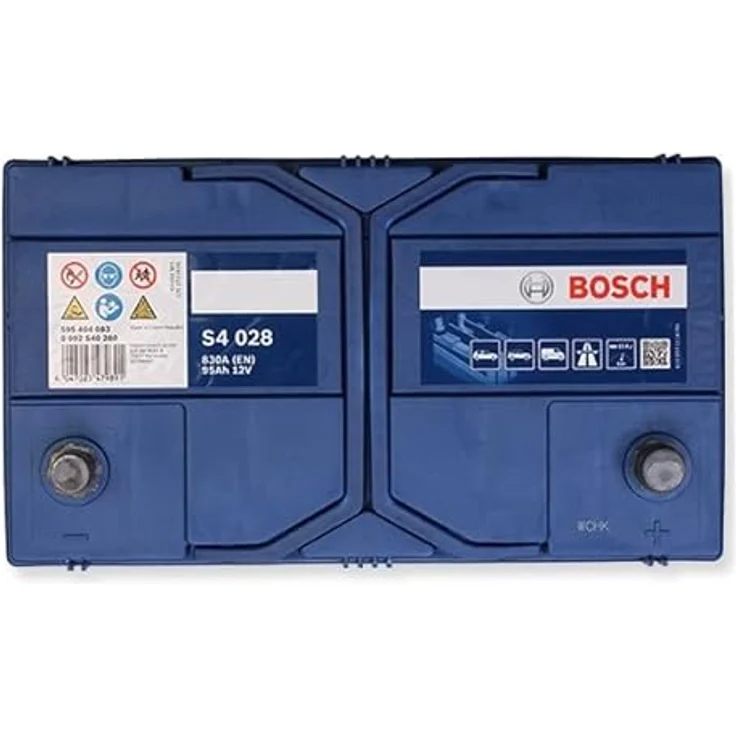 Bosch S4 028 Fahrzeugbatterie, 95 Ah, 12 V, 830 A, wartungsfrei, korrosionsbeständig, blau – Bild 4