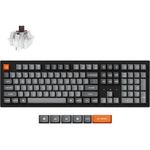 Keychron K10 Max Custom Wireless Mechanische Tastatur, 2.4 GHz/Bluetooth/USB-C, RGB, QMK/VIA Programmierbare Makros Hot-Swap, PBT Keycaps, für Mac Windows, Super Brown Switch, QWERTY US, Schwarz