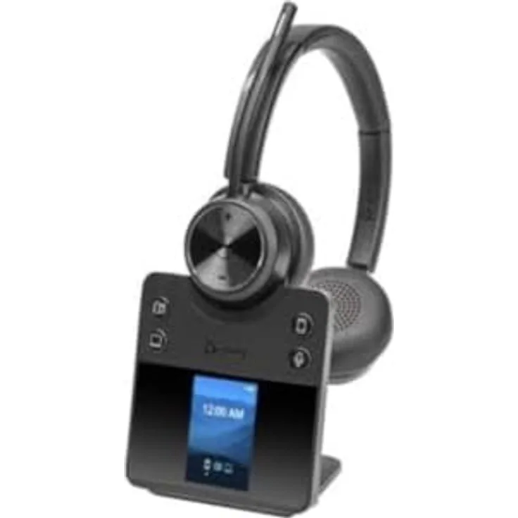 Plantronics Poly DECT Headset Savi 7420 Office binaural, Schwarz, mit hochwertigen Materialien und hoher Robustheit