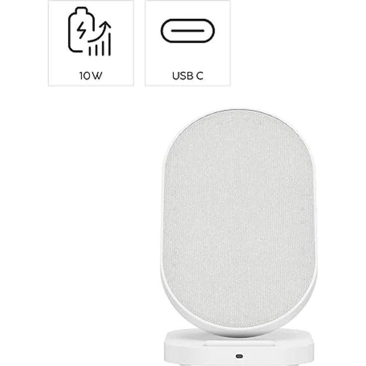 Hama Wireless Charger, induktive Ladestation, 10W (Qi Ladestation, Ladestation, Handy Ladestation, Schnellladegerät, Fast Charge, kabellos Laden, Induktions Ladegerät) weiß – Bild 5