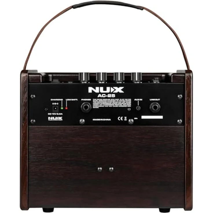 Nux AC-25 Tragbarer Akustik-Gitarren-Verstärker (25,00 W) mit Bluetooth und Drum Machine – Bild 6