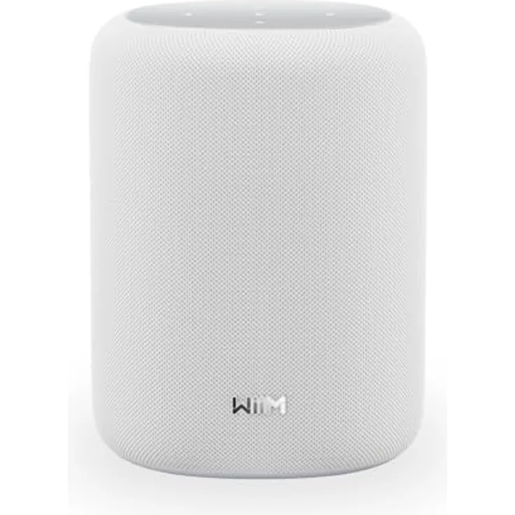 WiiM Sound Lite Smart Speaker, Hi-Res 24-bit/192 kHz, AI RoomFit™, 100W Peak, WLAN 6E/Bluetooth 5.3, Multiroom- und Stereokopplung (Weiß)