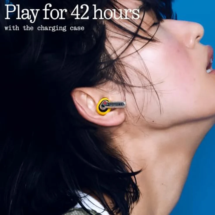 Nothing Ear (3a) Klangausgleichende Ohrhörer mit 45 dB Hybrid ANC, hochauflösendem Audio, 12 mm dynamischer Bassverstärkung und 6 Mikrofonen für klare Anrufe, Transparent – Bild 5