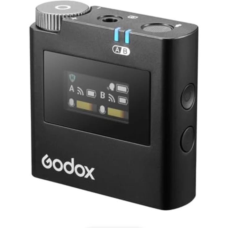 Godox Virso S M2 Wireless Microphone System (Sony Version), kabelloses Mikrofon mit 200 m Reichweite und ultra-langer Akkulaufzeit – Bild 2