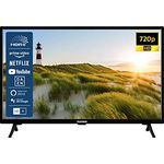 TELEFUNKEN D32H550X1CWT 32 Zoll Fernseher/Smart TV (HD Ready, HDR, Triple-Tuner, Dolby Audio) - 6 Monate HD+ inklusive [2023], Schwarz