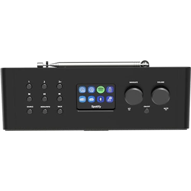 Kenwood CR-ST90S Smart-Radio mit Li-Ionen Akku, 2,4" Farbdisplay, WiFi, DAB+, Spotify, Bluetooth, Schwarz – Bild 3