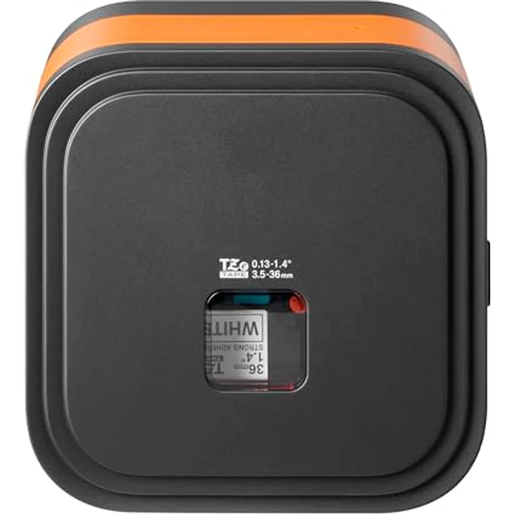Brother PT-E920BT, Beschriftungsgerät mit Bluetooth 5.0, automatischem Bandabschnitt und 360 DPI, Schwarz/Orange – Bild 3