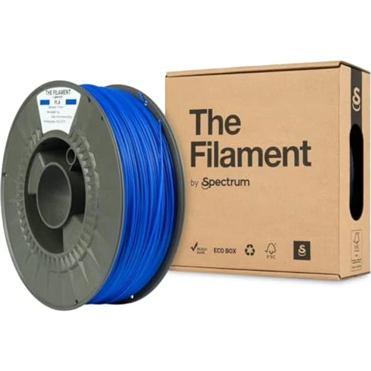 Spectrum Filaments PLA Refill 1 kg, 1,75 mm, Made in EU, Performance Blue, 185–215 °C Drucktemperatur – Bild 1
