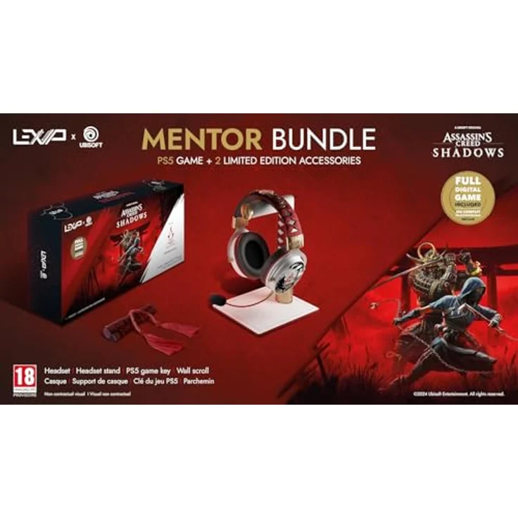 Lexip ASSASSIN’S CREED SHADOWS “MENTOR” BOX, PS5 Game Headset & Stand mit integriertem Spielschlüssel – Bild 1