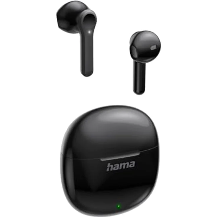 Hama Action One, In-Ear Bluetooth Kopfhörer TWS, kabellos, 4 h Laufzeit, Schwarz – Bild 1