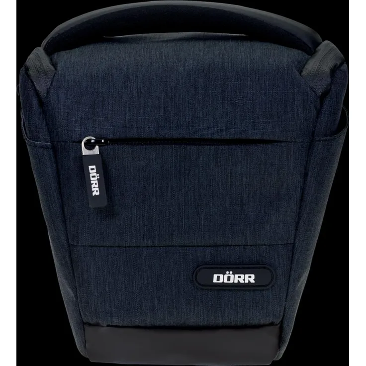 Dörr Dérr foto Holstertasche groß, wasserabweisende Kameratasche für SLR- und Systemkameras, schwarz