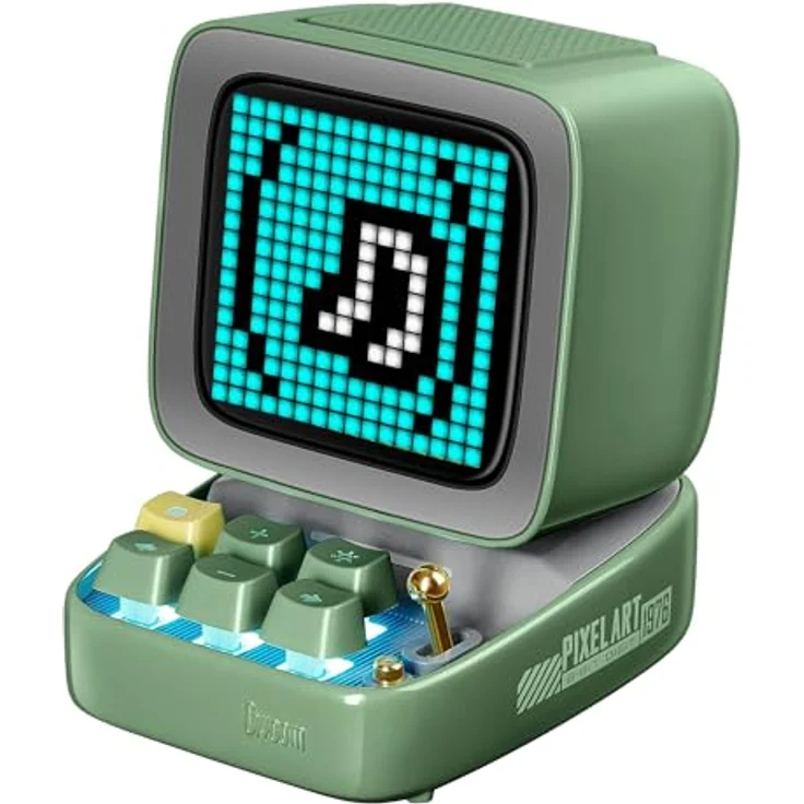 Divoom DitooMic, Bluetooth Lautsprecher mit 8 Stunden Akkubetrieb und Mini-Wireless-Mikrofon, Grün – Bild 5