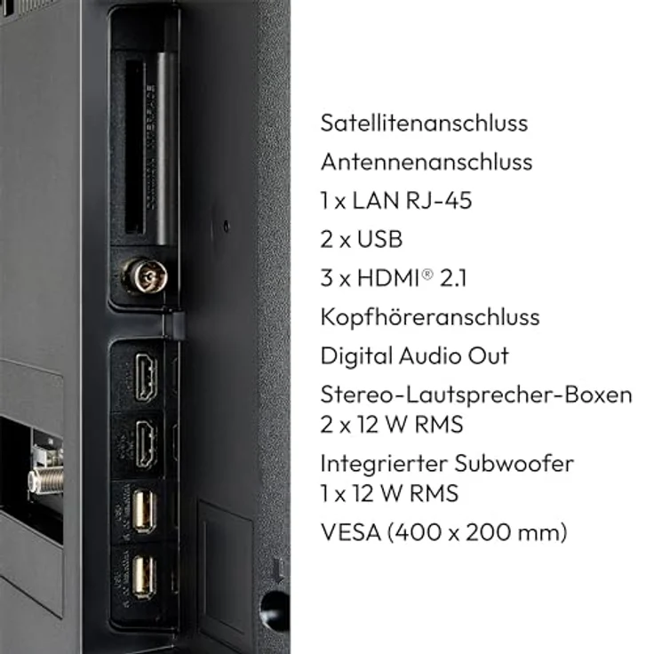 MEDION X16507 (MD 31173) 163,9 cm (65 Zoll) QLED Fernseher (4K, Android TV, Dolby Vision HDR, Dolby Atmos & DTS X, integr. Subwoofer, Netflix, Prime Video, Google Chromecast & Assistant) – Bild 5