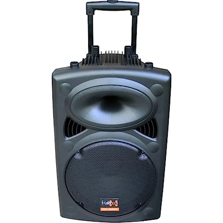 E-Lektron EL30-M 700W Mobile PA Sound Anlage Akku-MP3-USB-SD inkl. Funkmikrofone Soundsystem - EL812660, Bluetooth-Lautsprecher mit integriertem Verstärker, 2-Wege Bassreflex-Technologie, BLUETOOTH 5.0 TWS-Empfänger, FM-Radio, inkl. 2 Funkmikrofone, stabiles ABS-Kunststoffgehäuse - Schwarz – Bild 12