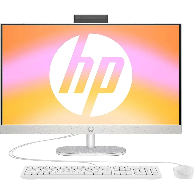 HP 24-cr0402ng All-in-One Desktop-PC Win11, weiß, Intel Core i3-1315U, 8 GB DDR4, 512 GB SSD, Wi-Fi 6