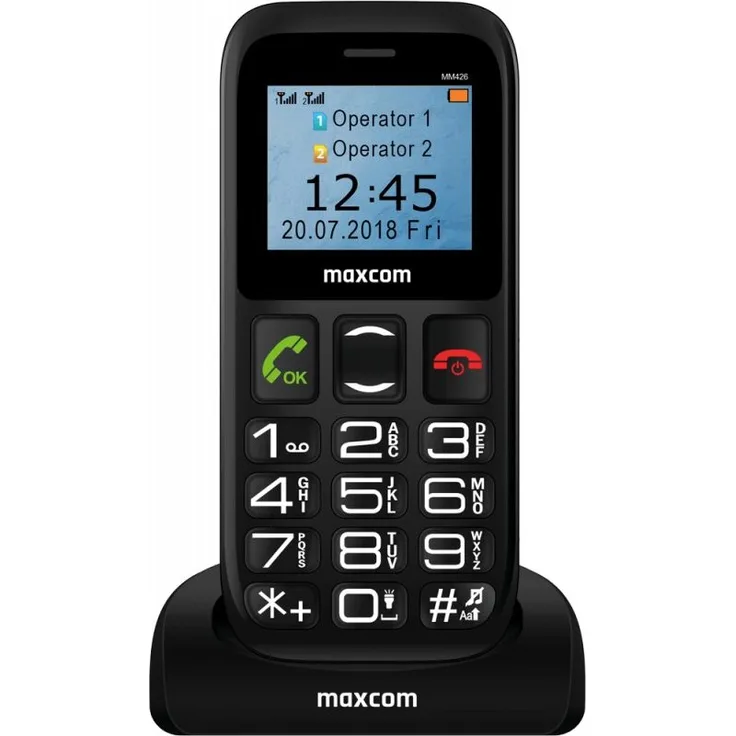 MAXCOM Comfort MM426 – Seniorenfreundliches Mobiltelefon mit 1,77 Zoll Display und SOS-Taste