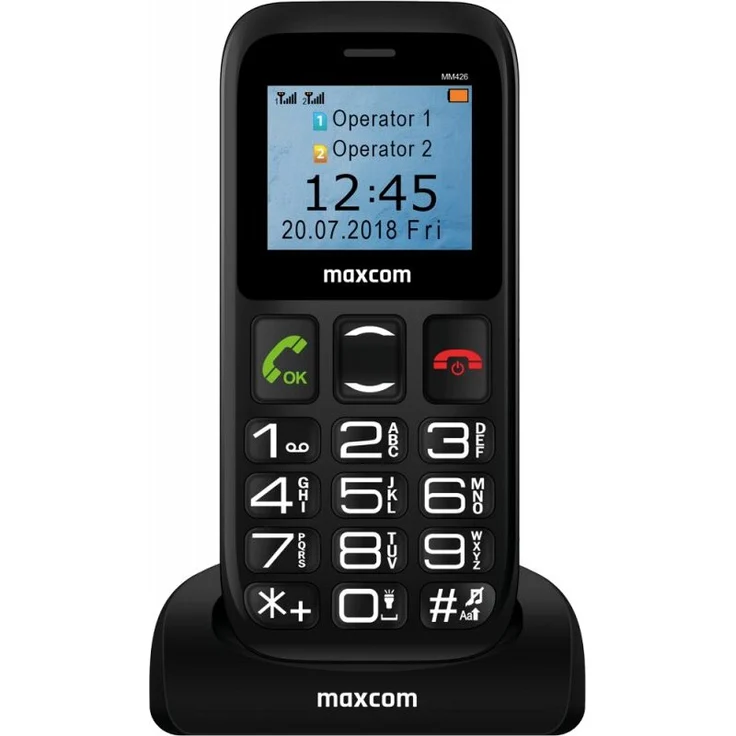 MAXCOM Comfort MM426 – Seniorenfreundliches Mobiltelefon mit 1,77 Zoll Display und SOS-Taste
