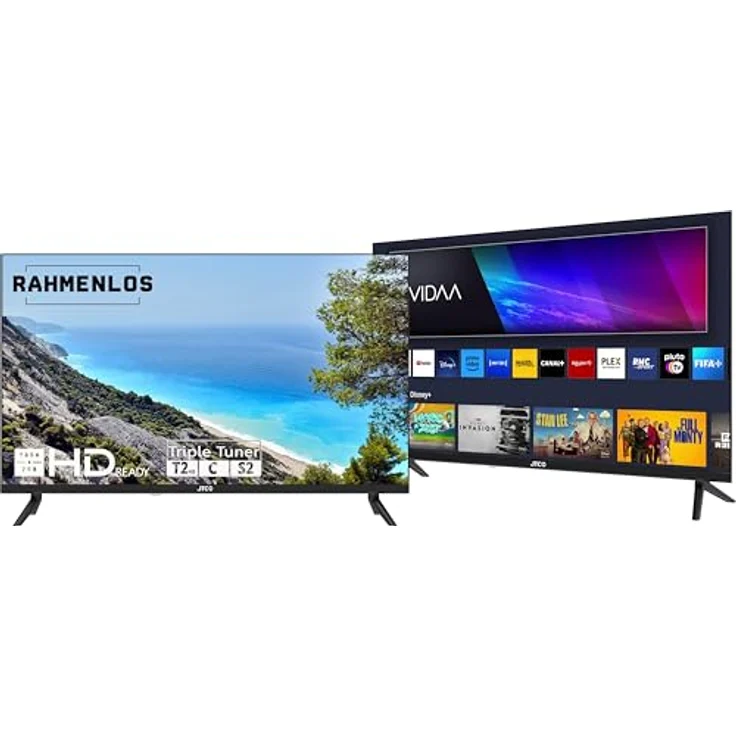 JTC-24 Rahmenloser 32" HD Smart TV/Fernseher, VIDAA, Triple Tuner – Bild 1
