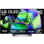 LG OLED48C31LA TV 121 cm (48 Zoll) OLED evo Fernseher (Smart TV, Filmmaker Mode, 120 Hz) [Modelljahr 2023]