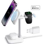 ESR HaloLock 3-in-1 kabelloses Laden Set Wireless Charger (Made for Apple Watch) in Schwarz