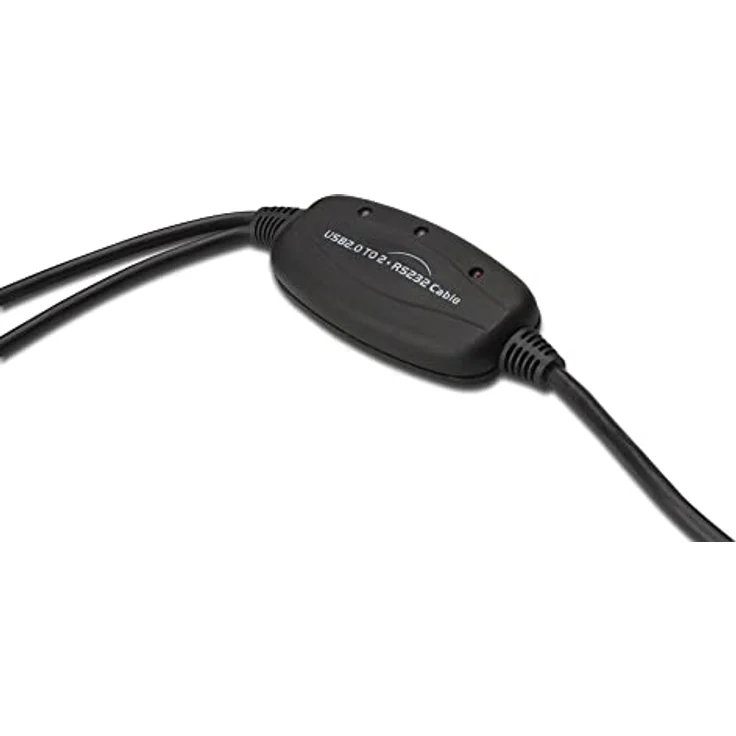 DIGITUS USB auf 2x Seriell Adapter - RS232 Konverter - USB 2.0 Typ-A zu 2x DSUB 9M - FTDI Chipsatz - 1.5m Anschlusskabel – Bild 2