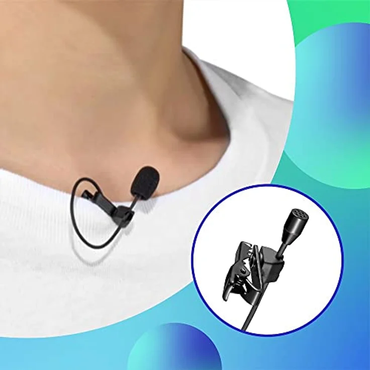 JOBY Wavo Lav PRO professionelles Lavalier Mikrofon, Ansteckmikrofon Omnidirektional tragbar mit äußerst Kleiner Profikapsel, für Kameras, Ansteckmikrofon Kabellos, Mikrofon Kabellos, 2,5 m, Schwarz – Bild 2