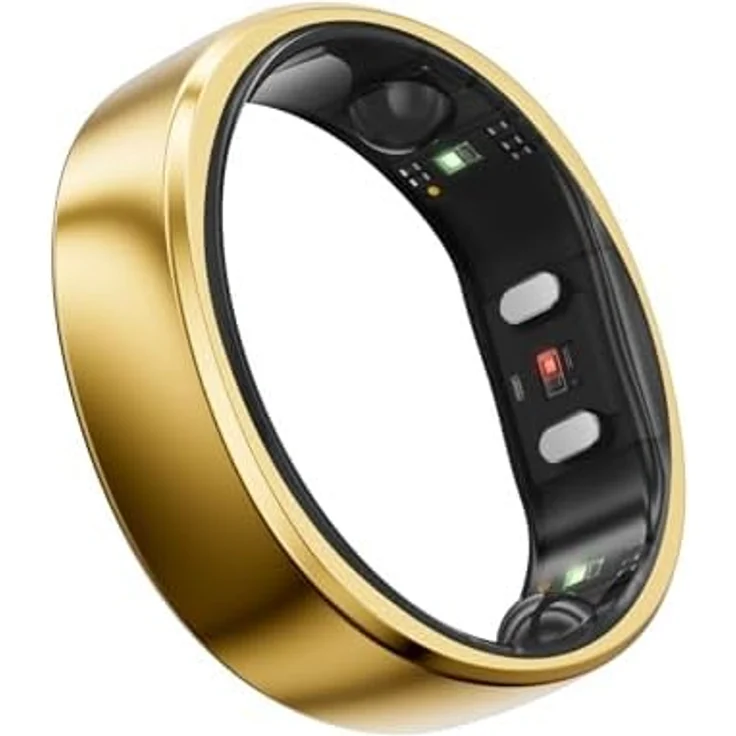 RingConn Gen 2 Smart Ring, Fitness-Tracker in Royal Gold mit Schlaf- und Gesundheitsüberwachung, 10-12 Tage Akkulaufzeit, wasserdicht (IP68) – Bild 4