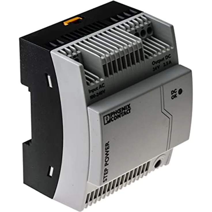 PHOENIX CONTACT STEP-PS/1AC/24DC/2.5 Primär Getaktete STEP POWER Stromversorgung zur Tragschienenmontage, 1-phasig Eingang, 24 V DC / 2,5 A Ausgang – Bild 2