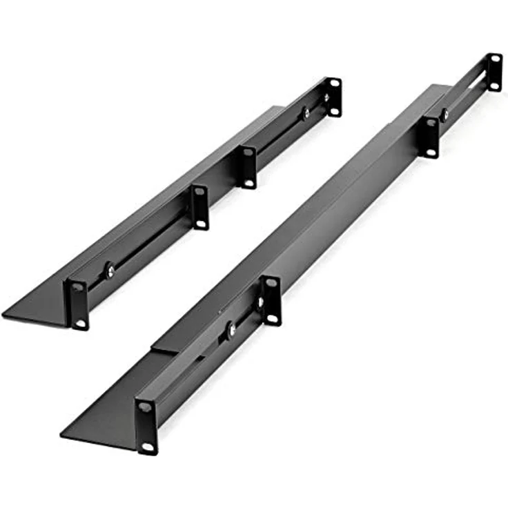 StarTech.com 1U Server Rack Rails with Adjustable Mounting Depth - 4 post - Rack-Schienen-Kit - Rack montierbar - Schwarz - 1U - 48.3 cm (19) – Bild 3