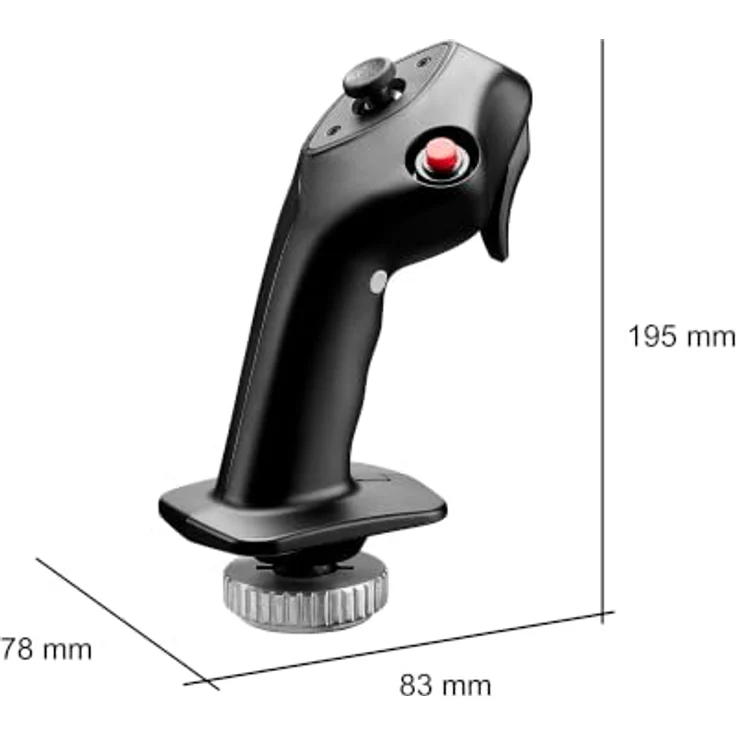 THRUSTMASTER Airbus Add-On Grip für Linkshänder, Joystickgriff A300/A400M, kompatibel mit AVA- und HOTAS-Basen, H.E.A.R.T Technologie – Bild 13