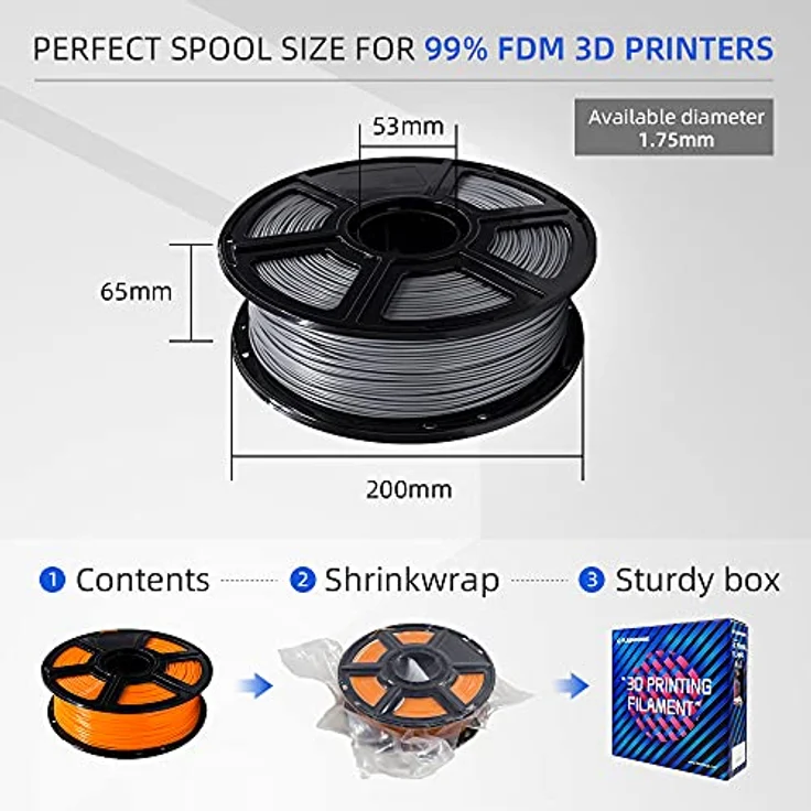 PLA 1kg Green Flashforge 3D Filament 1,75mm (PG1) (PG1) – Bild 7