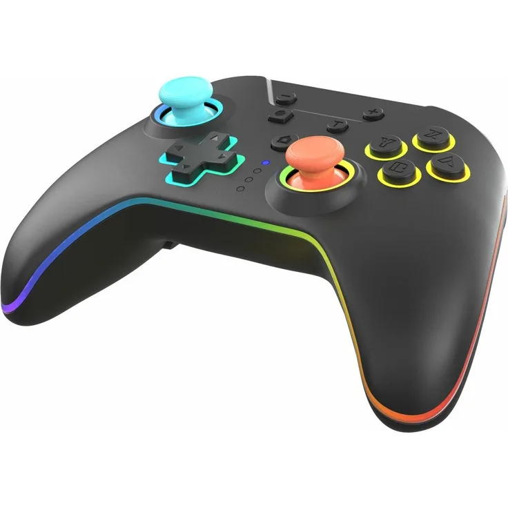 Hyperkin NuRival Wireless Hall Effect Game Controller, Kabelloser Gaming Controller für Nintendo Switch (Switch, Switch Lite, Switch 2, Switch OLED), Schwarz mit Vibrationsfeedback