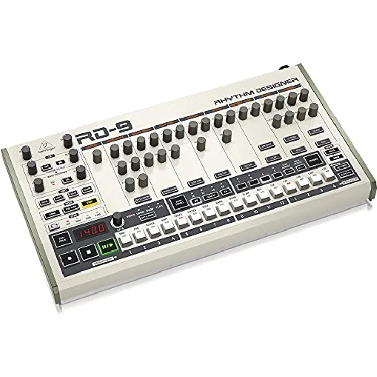 Behringer RD-9 Rhythm Designer, Analoger Drumcomputer mit 256 Patterns, authentischem TR-909 Sound und erweiterem Sequenzer – Bild 3