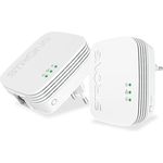 STRONG Powerline 600 KIT Mini mit 600 Mbits/s, Reichweite von 300m, 1x LAN Anschluss PowerLAN-Adapter, 2 Geräte für besten Empfang im ganzen Haus