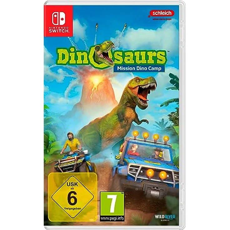 Wild River SW Schleich Dinosaurs Mission Dino Camp, Nintendo Switch Spiel mit actionreichem Abenteuer im Amazonas-Dschungel – Bild 1