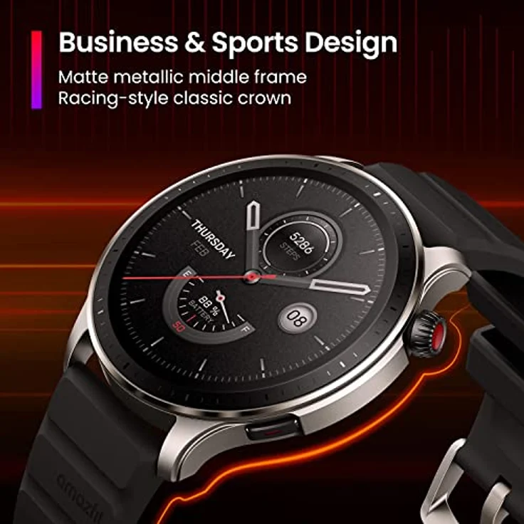 Amazfit GTR 4 Smartwatch mit Telefonieren über Bluetooth und Musikspeicher,1.43” AMOLED Display,150 Sportmodi,Alexa,14 Tage Akkulaufzeit,präzises GPS-Tracking für Herren Damen - Preisvergleich – Bild 5