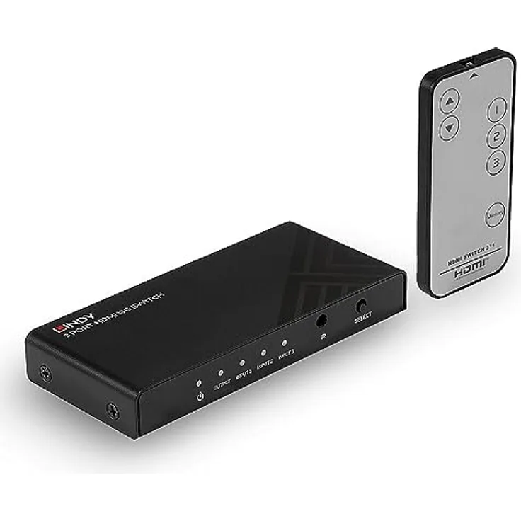 LINDY 3 Port HDMI 18G 3 Port HDMI-Switch 3840 x 2160 Pixel