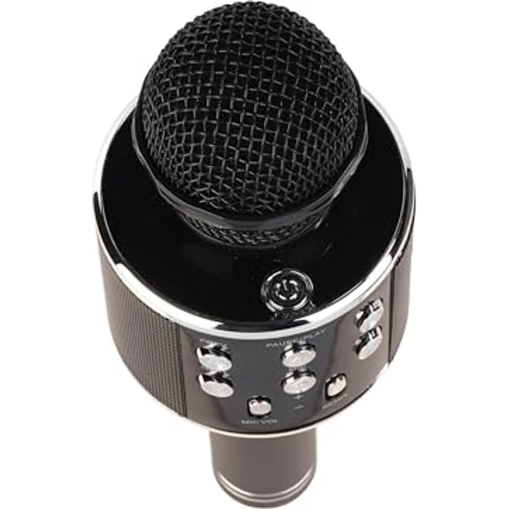 DENVER KMS-20B, Kabelloses Bluetooth-Karaoke-Mikrofon mit Lautsprecher, 5-6 Stunden Spielzeit, USB/SD-Steckplatz – Bild 2
